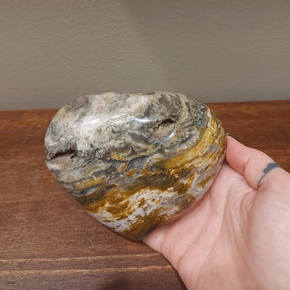 🔥 Sale 🔥 Zebra Jasper Super Chunky Heart - Final Price - Picture 3 of 13